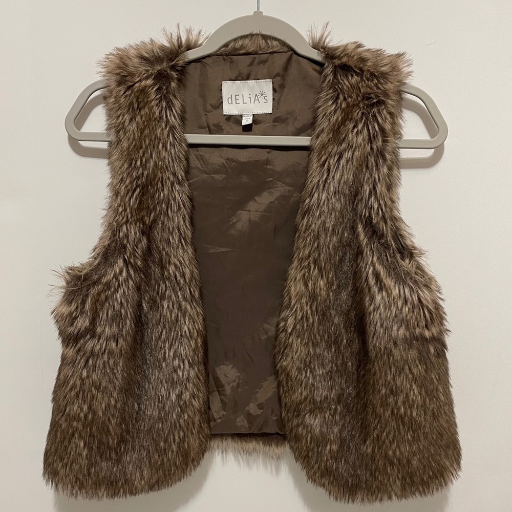 dELiA*s Faux Fur Vest
